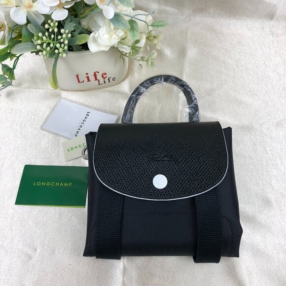 LONGCHAMP Mini Le Pliage Backpack In black - Picture 9 of 9